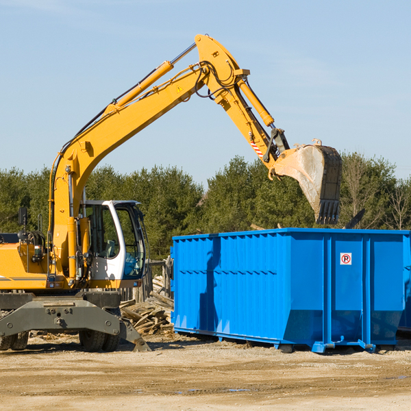 what size residential dumpster rentals are available in Lake Lorelei